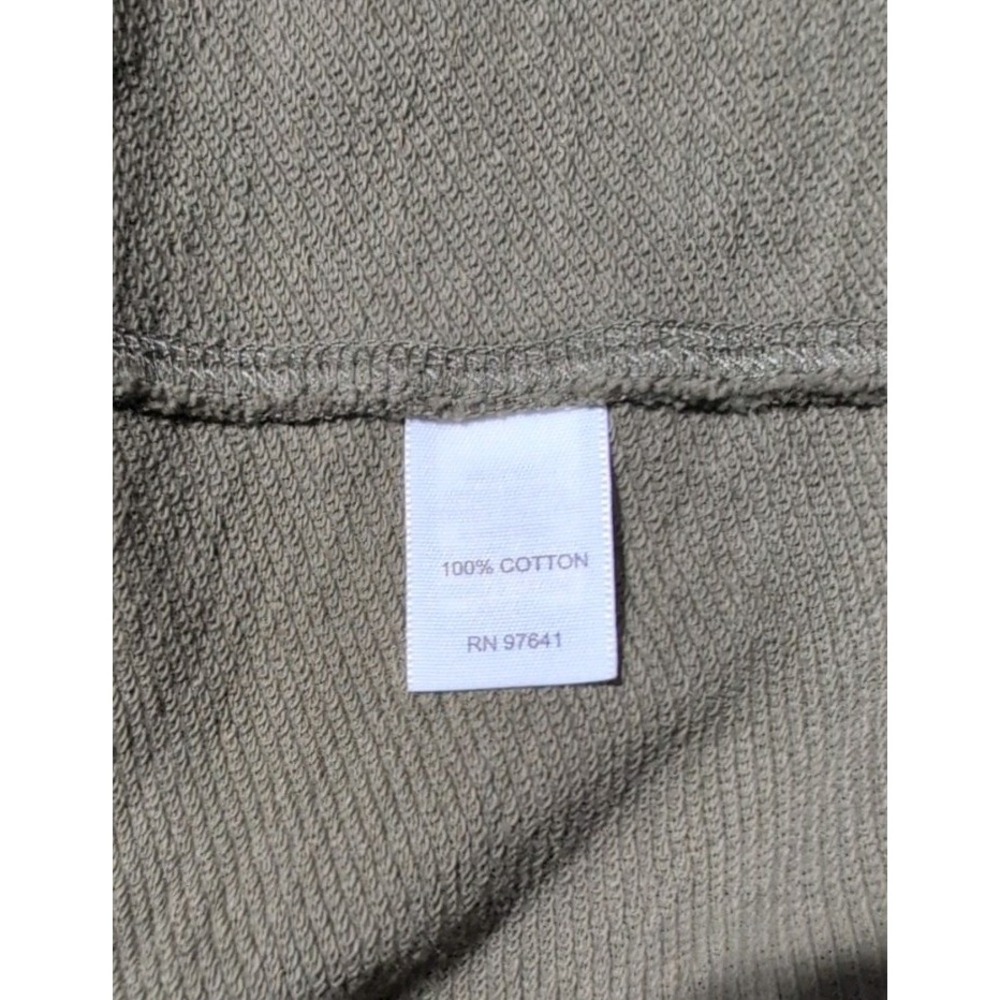 J Jill Olive Green Drape Cardigan Comfy Cozy Open Front Effortless Boho Chic XS - Picture 5 of 6